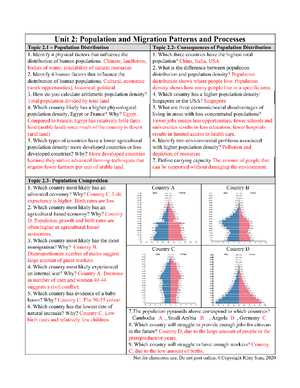 ap human geography chapter 10 study guide answers