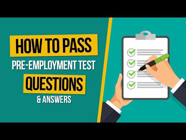 pre employment exam sample with answers