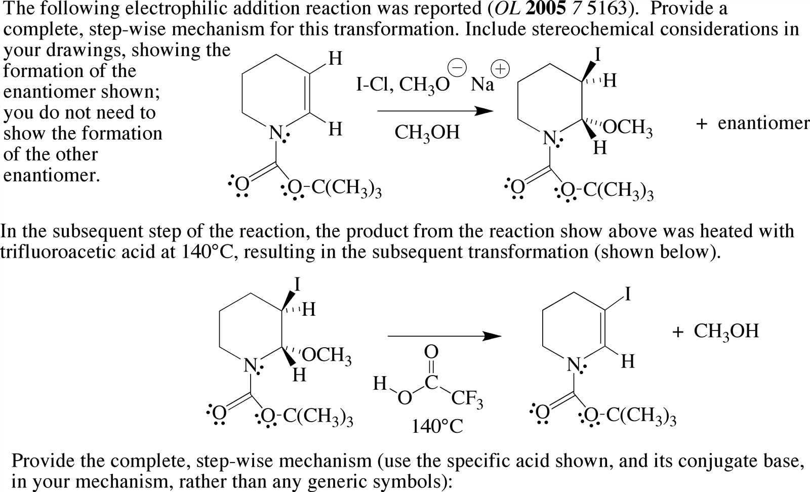 organic chemistry practice exam