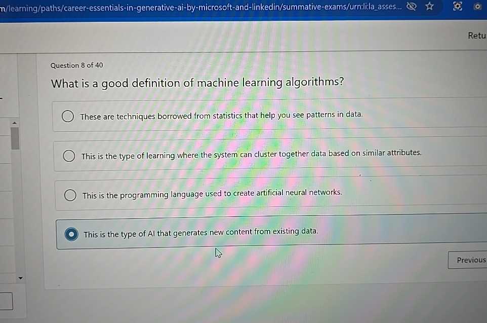 answers to linkedin learning exam