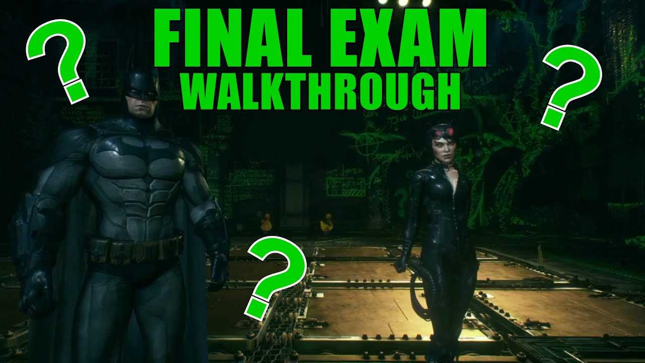 arkham knight riddlers final exam