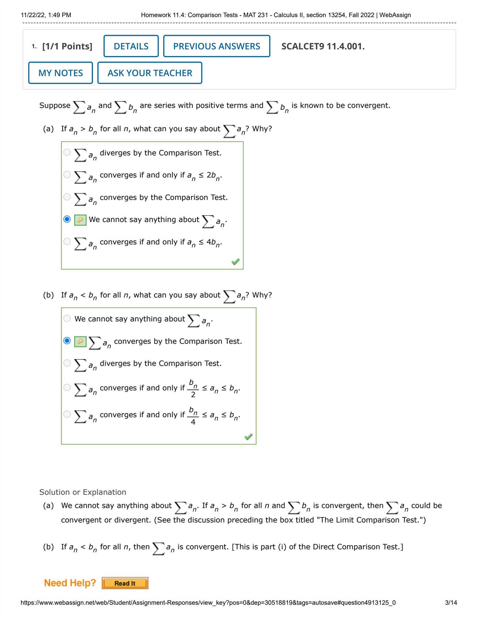 webassign calculus 2 homework answers