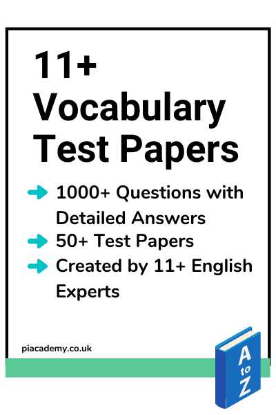 vocabulary exams with answers