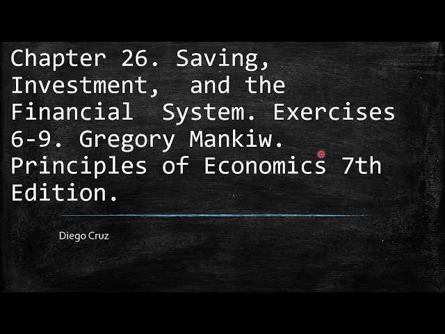 chapter 26 saving investment and the financial system answers