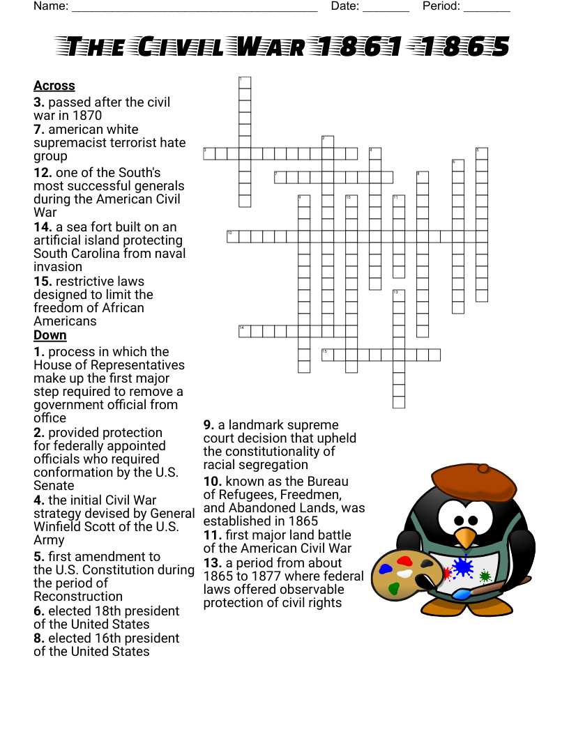 constitution crossword puzzle answer