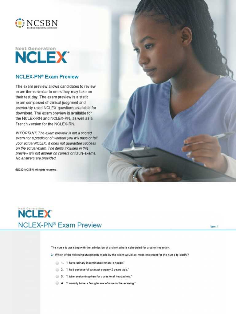 nclex rn exam preview answers