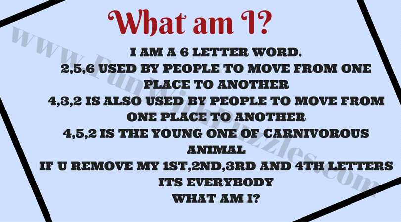 who am i riddles and answers