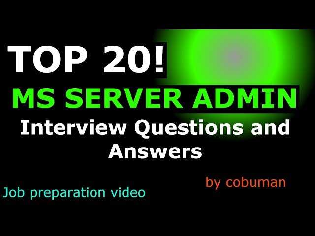 windows server 2012 interview questions and answers