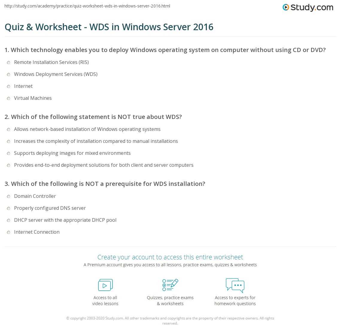 windows server 2016 exam questions and answers