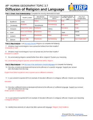 ap human geography chapter 10 test answers