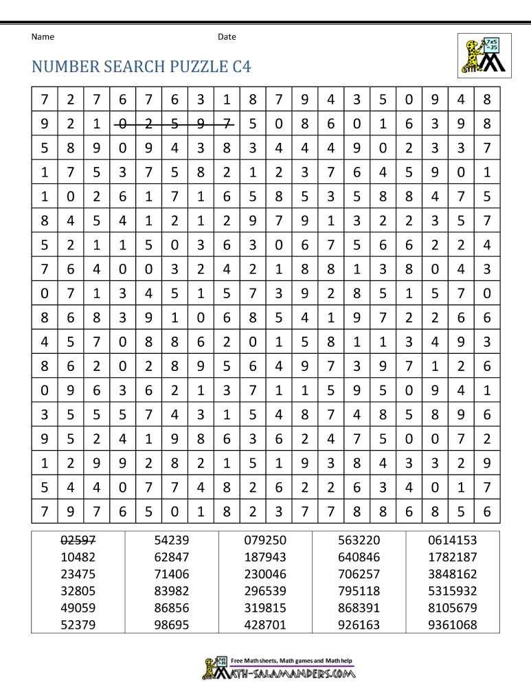 word search math terms answers