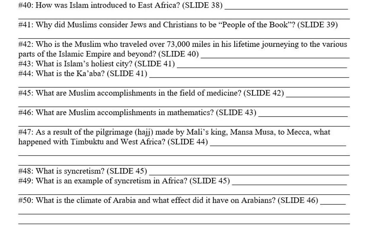 world history semester exam