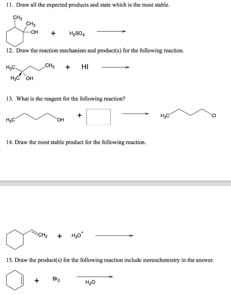 organic chemistry practice exam