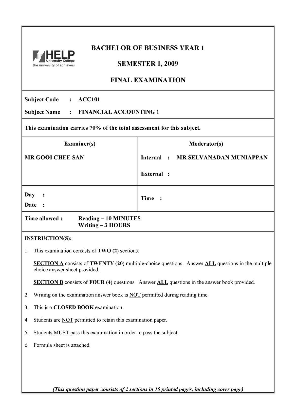 accounting final exam questions and answers