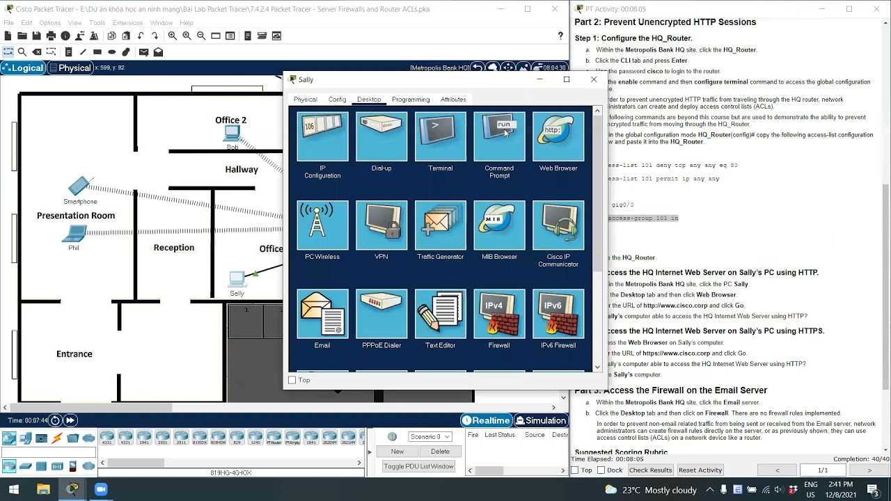 packet tracer 7.4.1.2 answers