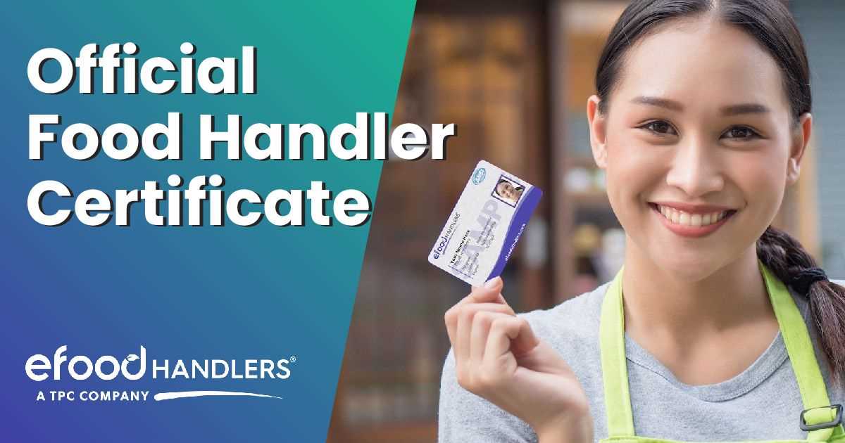 california food handler card test answers