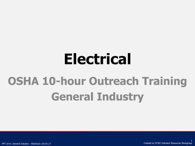 osha 10 electrical safety exam answers