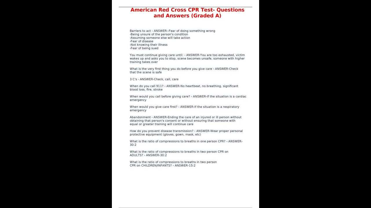 national cpr foundation exam answers