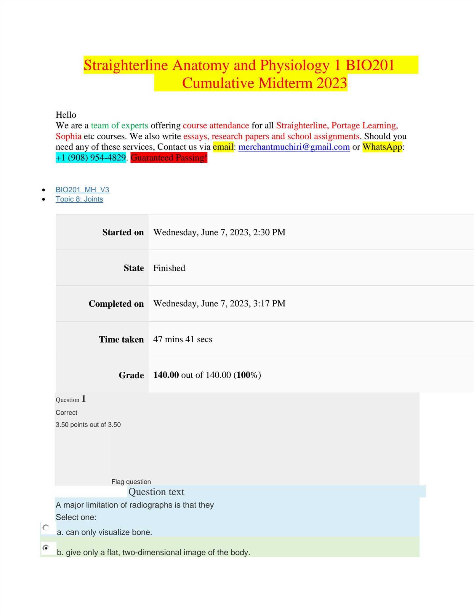 anatomy and physiology 1 midterm exam answers