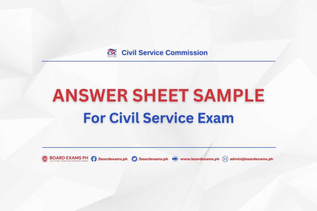 board exam answer sheet image