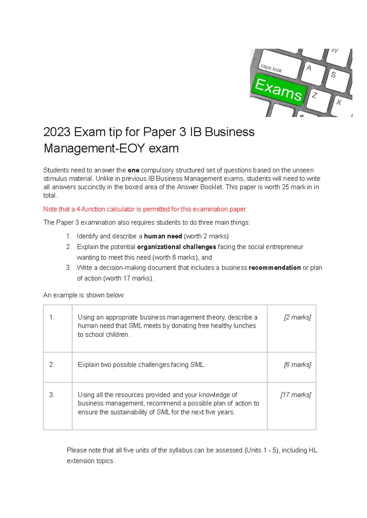 ib exam answer sheet