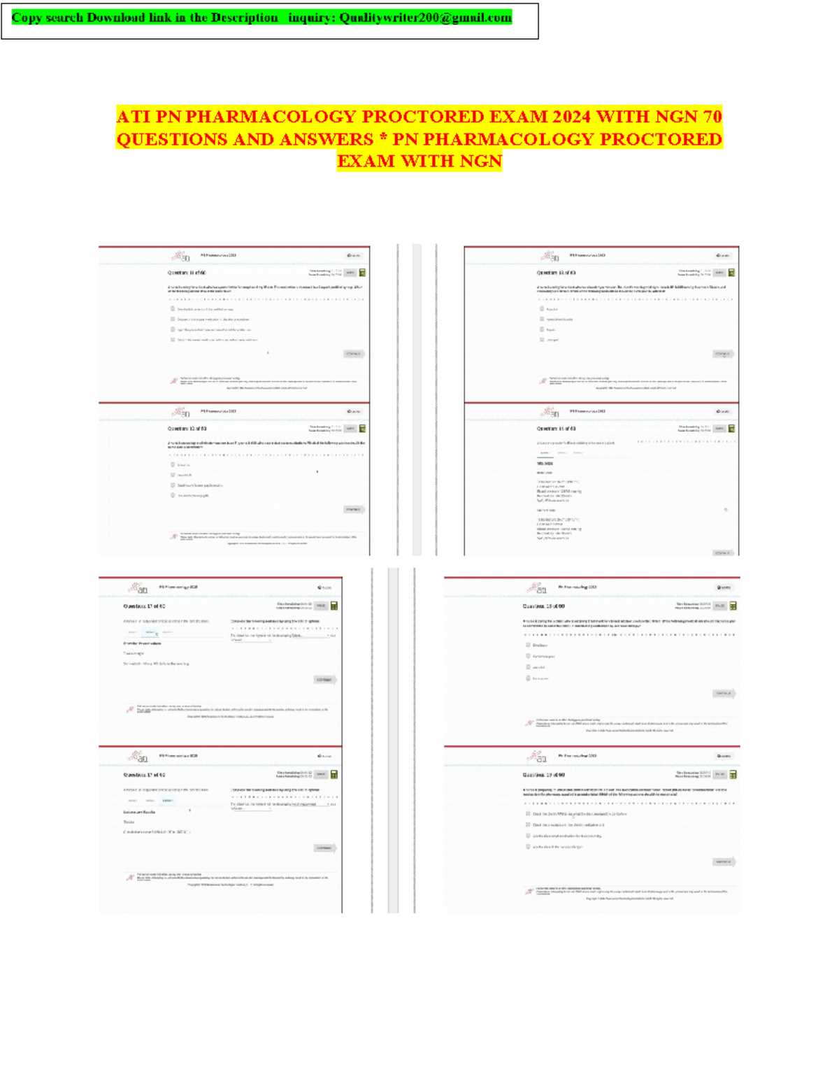 ati pn pharmacology proctored exam 2025 answers