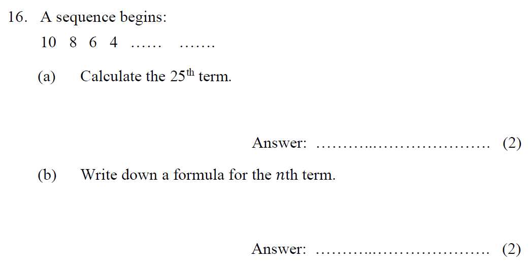 year 9 entrance exam papers with answers