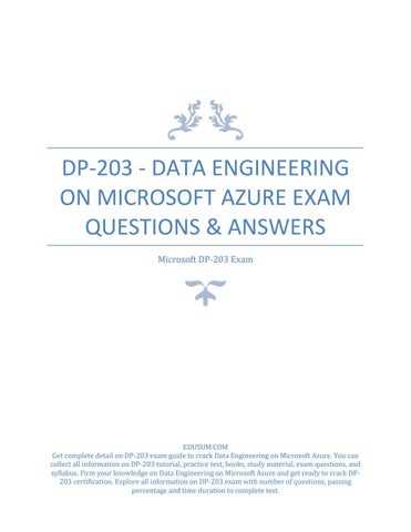 dp 203 exam questions and answers