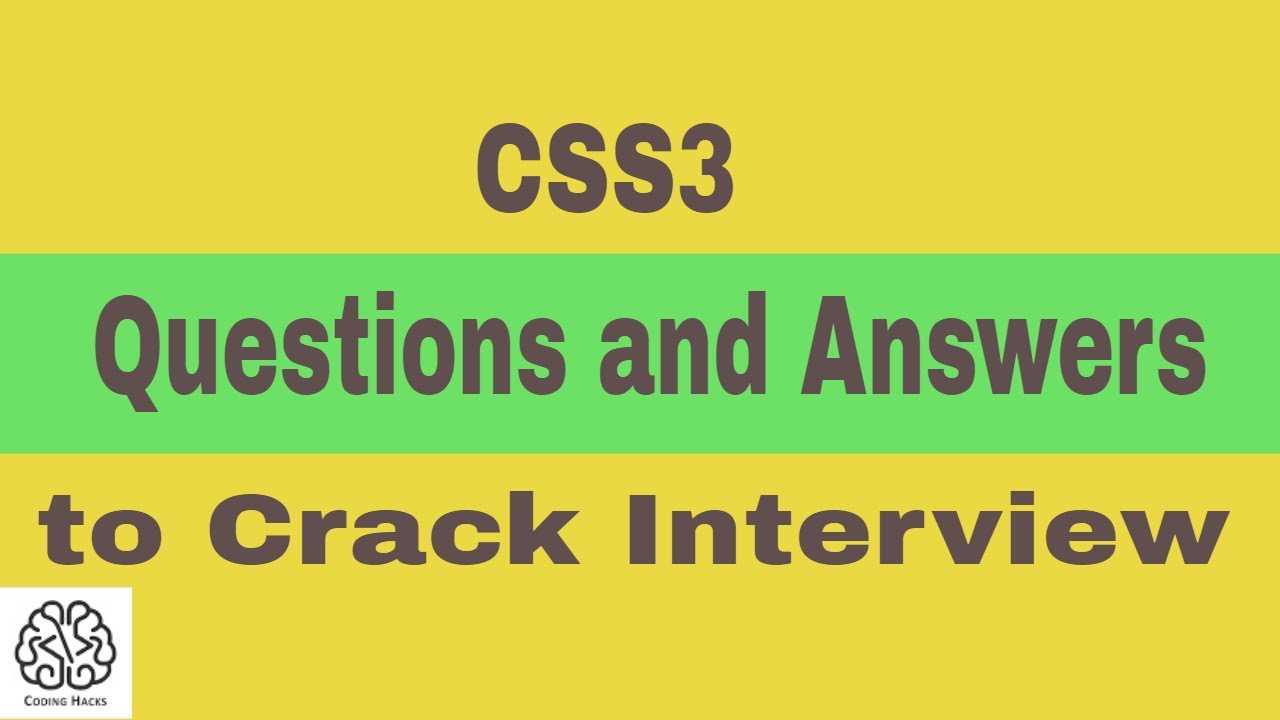 css3 interview questions and answers for experienced