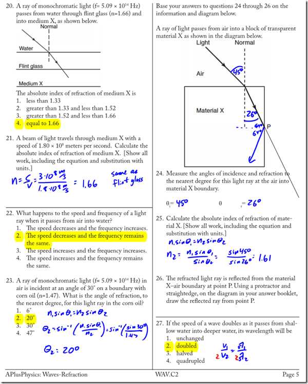 regents exams and answers physics