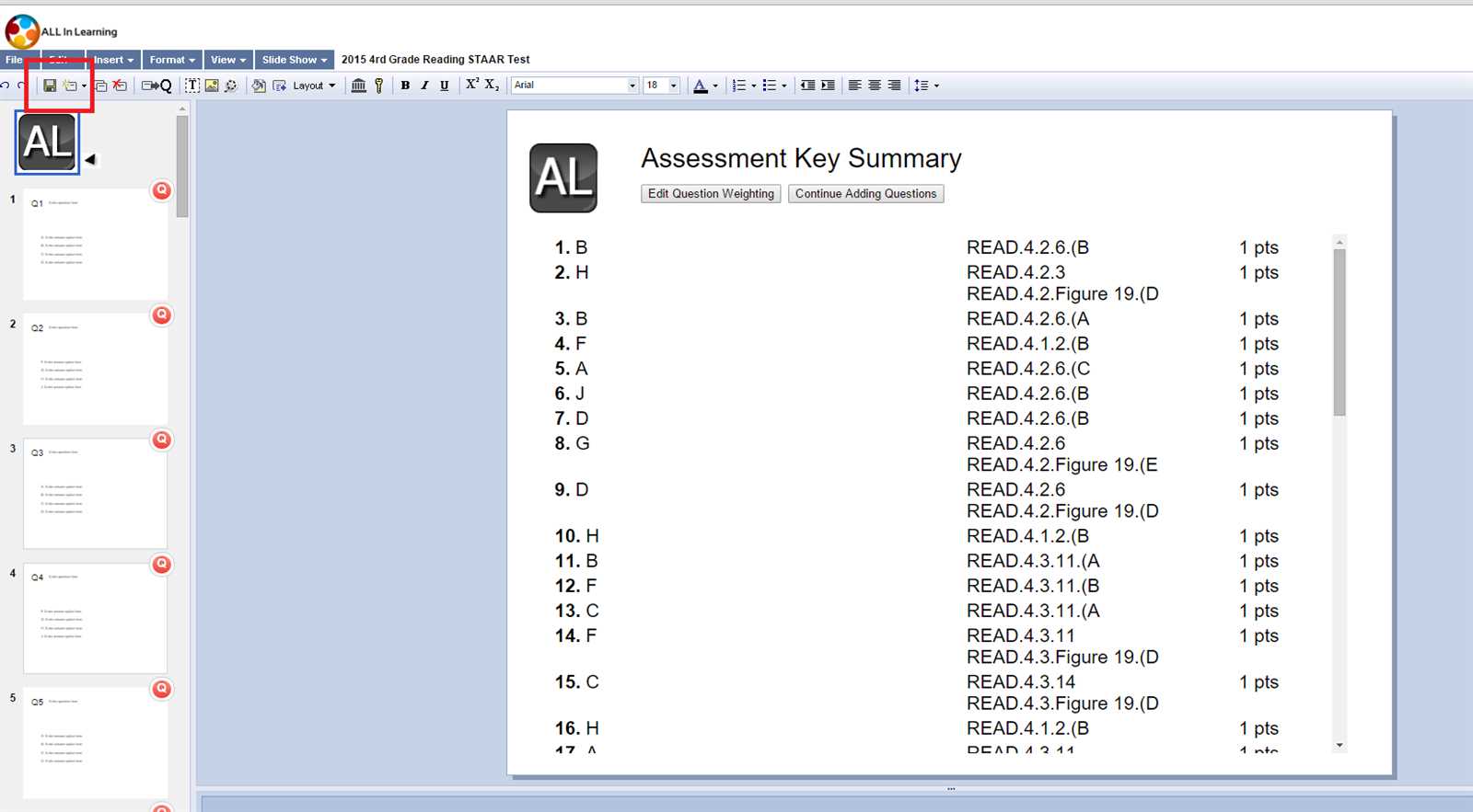 staar test 2025 answers key