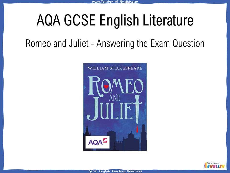 romeo and juliet unit exam answers