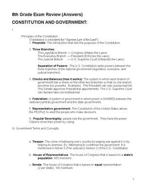 american government final exam answers