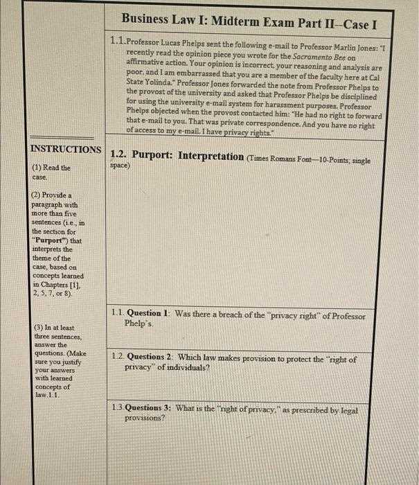 business law chapter 1 test answers