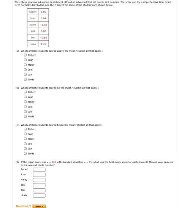 first aid answers exams