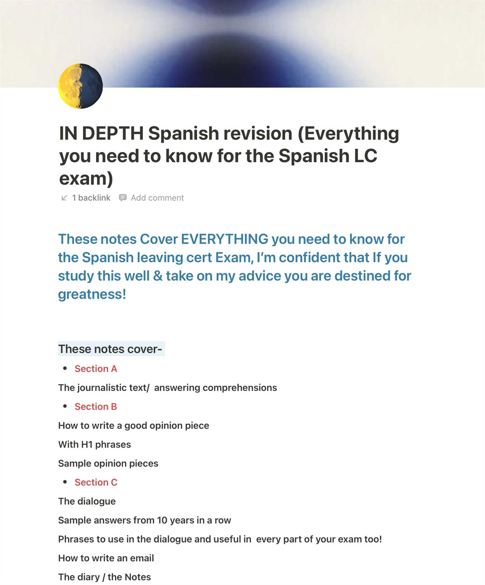 spanish exam answers