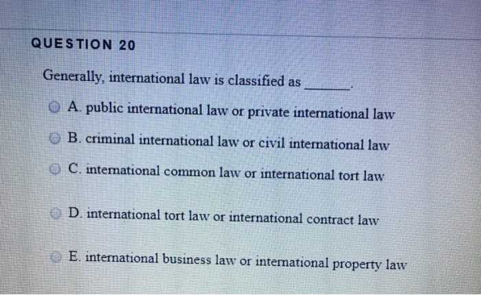 international law exam questions and answers