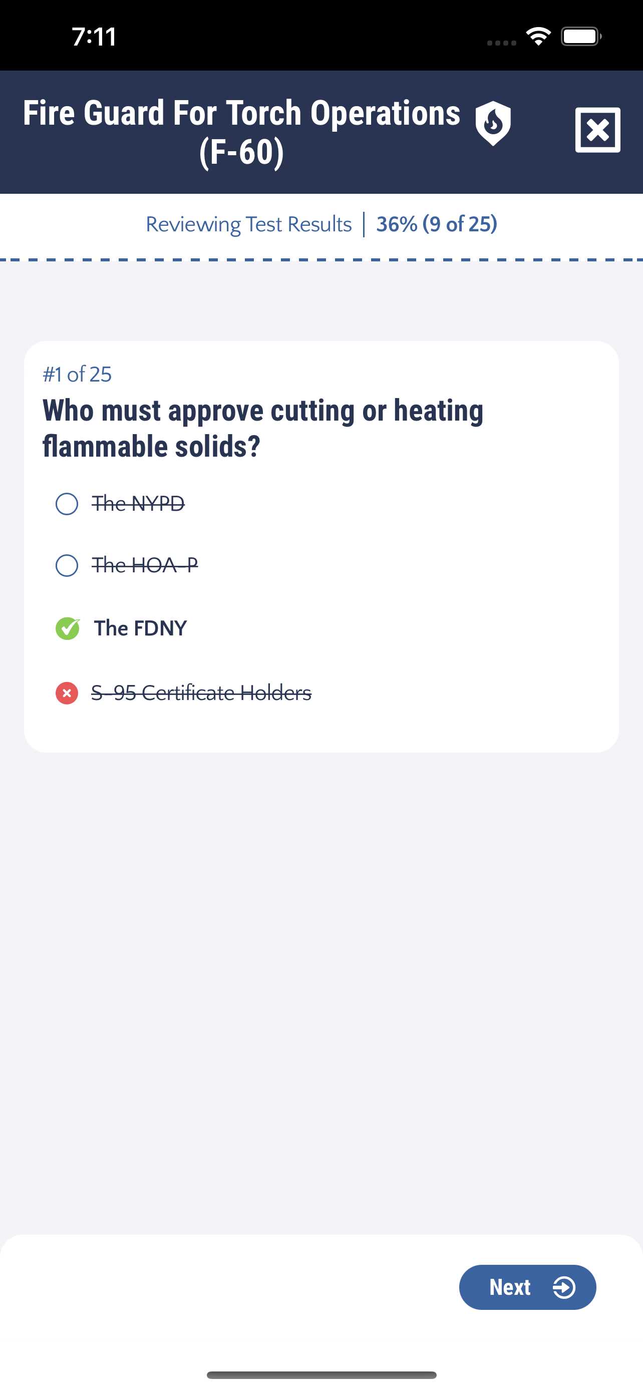 fire guard exam answers