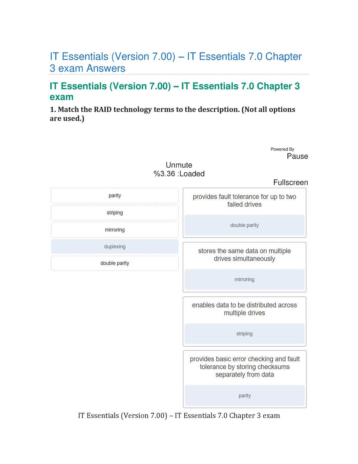 cisco ite chapter 14 exam answers